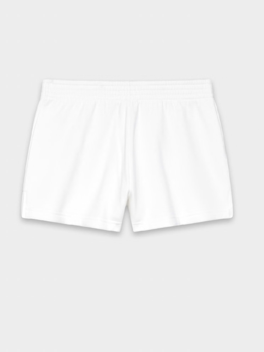 Aritzia White Cozy Sweatfleece Perfect Micro Short